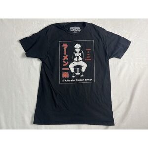 Ripple Junction Naruto Uzumaki Shippuden Black Graphic Crew Neck T-Shirt M